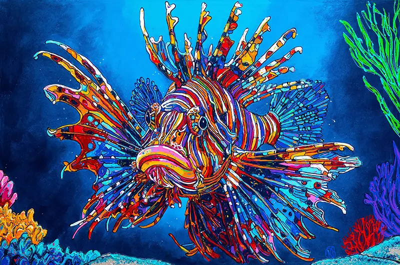 Caribbean Splash: The Lionfish Delight by Renata Rolefes